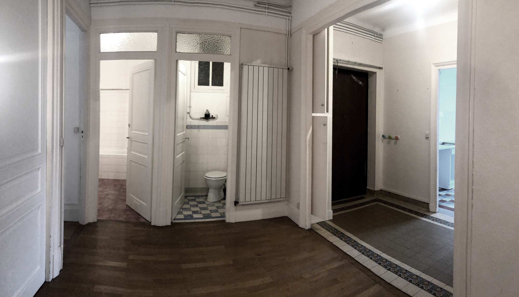 Avant réalisation / en travaux appartement Haussmannien