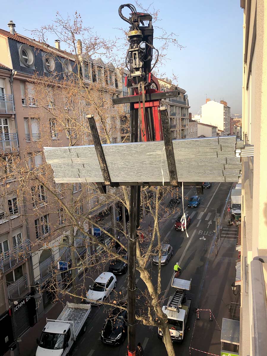 En cours de travaux, architecte d'intérieur à Lyon réalisation travaux